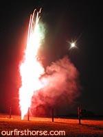 Horses and fireworks