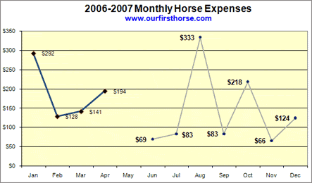2006-2007 Horse Expenses chart 2006-2007 Horse Expenses chart
