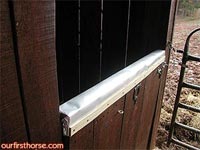 Horse stall door protection