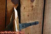 Broken stall door