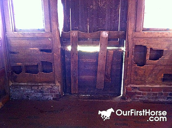 Biltmore Estate horse stall damage